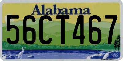 AL license plate 56CT467