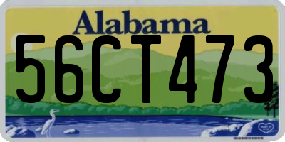 AL license plate 56CT473