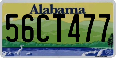 AL license plate 56CT477
