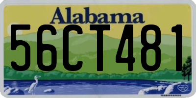 AL license plate 56CT481