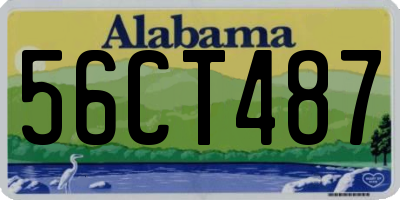 AL license plate 56CT487