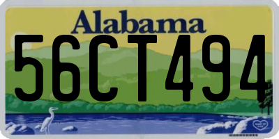 AL license plate 56CT494