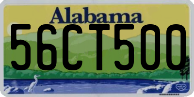 AL license plate 56CT500