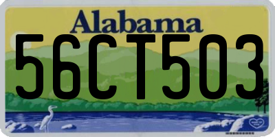 AL license plate 56CT503