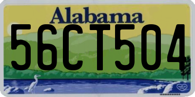 AL license plate 56CT504
