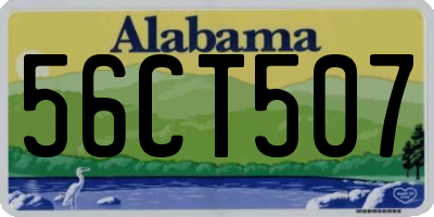AL license plate 56CT507
