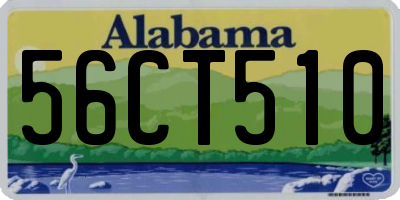 AL license plate 56CT510