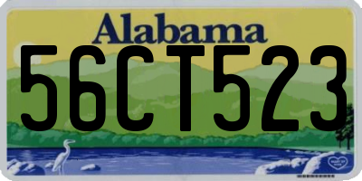 AL license plate 56CT523
