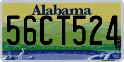 AL license plate 56CT524