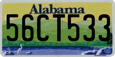 AL license plate 56CT533