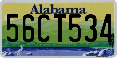 AL license plate 56CT534