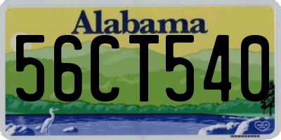 AL license plate 56CT540