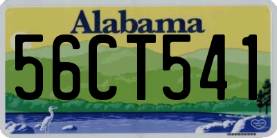 AL license plate 56CT541