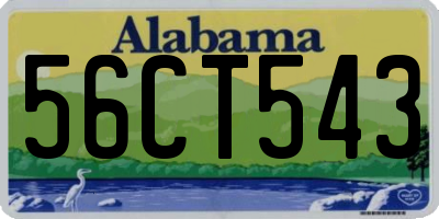 AL license plate 56CT543