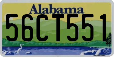 AL license plate 56CT551