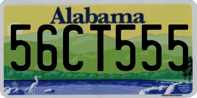 AL license plate 56CT555