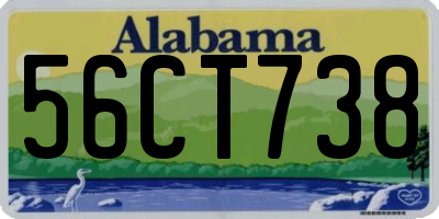 AL license plate 56CT738