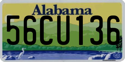 AL license plate 56CU136