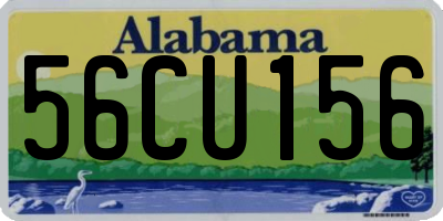 AL license plate 56CU156