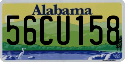 AL license plate 56CU158