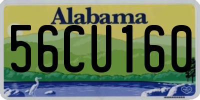 AL license plate 56CU160