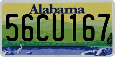 AL license plate 56CU167