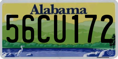 AL license plate 56CU172
