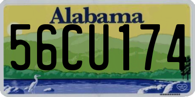AL license plate 56CU174