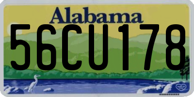 AL license plate 56CU178