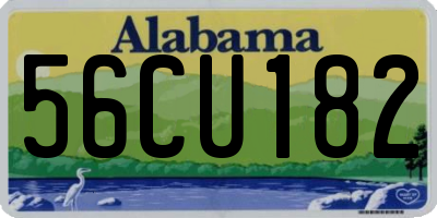 AL license plate 56CU182