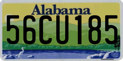 AL license plate 56CU185
