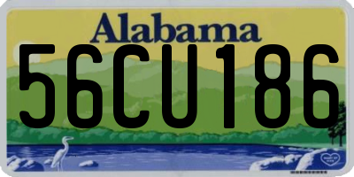AL license plate 56CU186