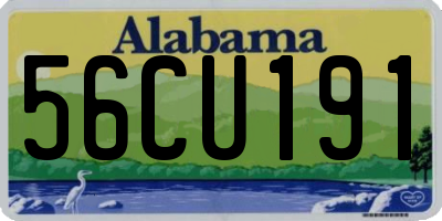 AL license plate 56CU191