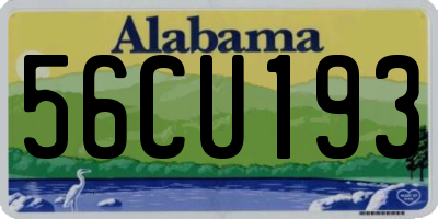 AL license plate 56CU193