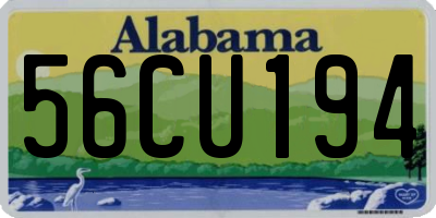 AL license plate 56CU194
