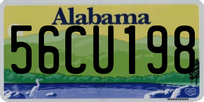 AL license plate 56CU198