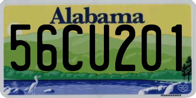 AL license plate 56CU201