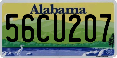 AL license plate 56CU207
