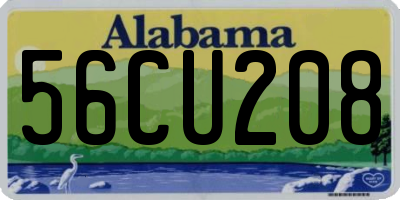 AL license plate 56CU208
