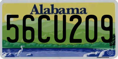 AL license plate 56CU209