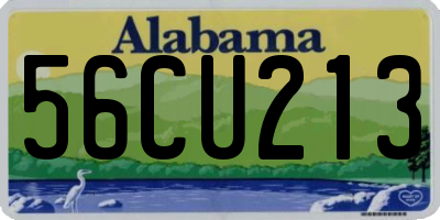 AL license plate 56CU213