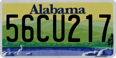 AL license plate 56CU217