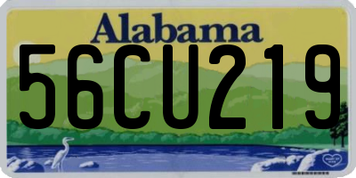 AL license plate 56CU219