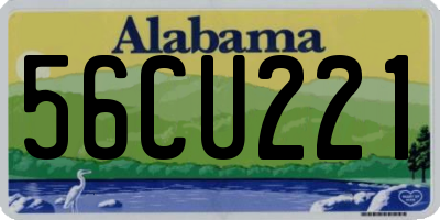 AL license plate 56CU221