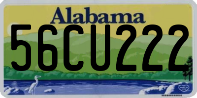 AL license plate 56CU222