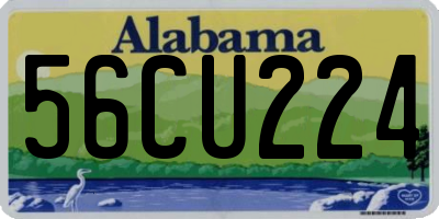 AL license plate 56CU224