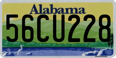AL license plate 56CU228