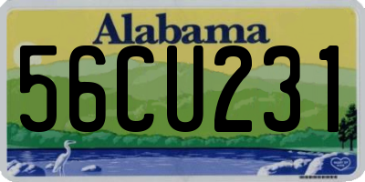 AL license plate 56CU231