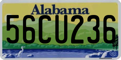 AL license plate 56CU236