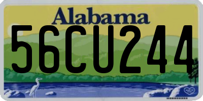AL license plate 56CU244